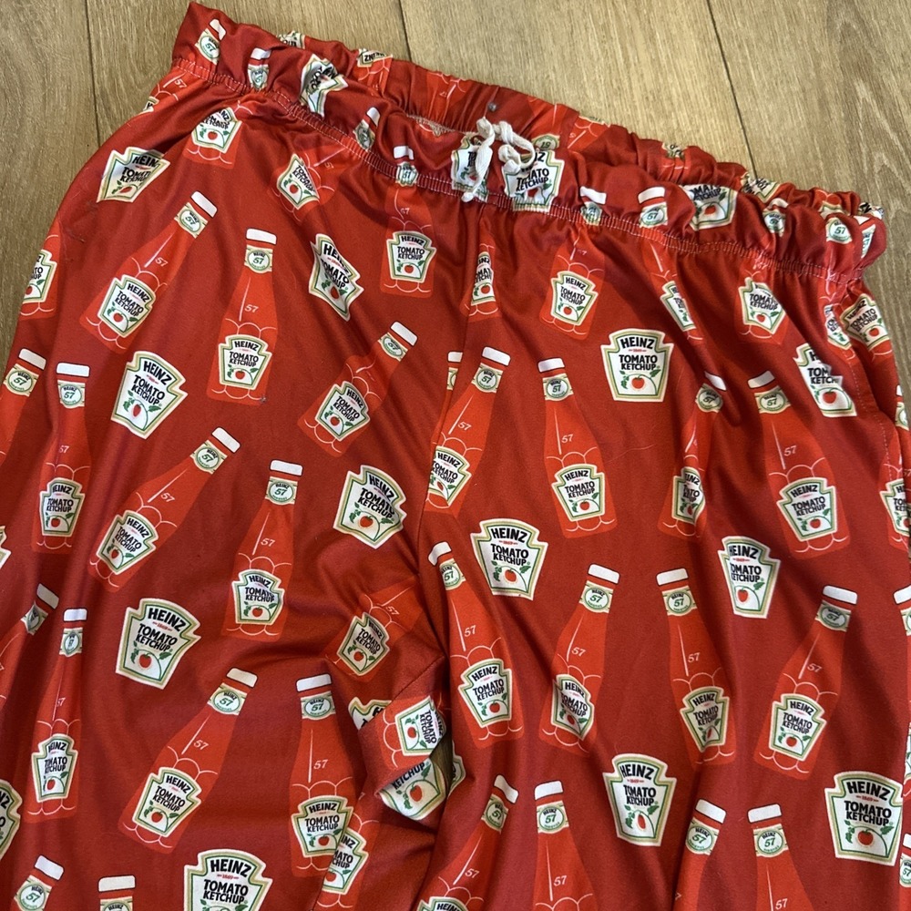Heinz Tomato Ketchup Men's Lounge Pants Hometown‎ Pittsburgh Nostalgia XXL Red